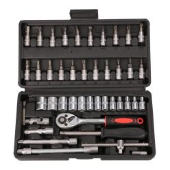   Extralink Powerlink | Tool Set | Socket Wrenches, Case, 46 Pieces