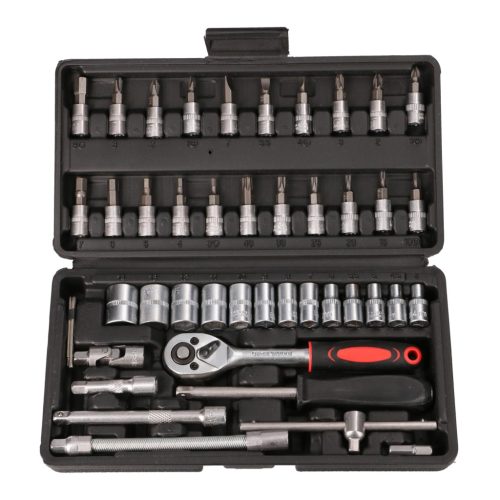 Extralink Powerlink | Tool Set | Socket Wrenches, Case, 46 Pieces