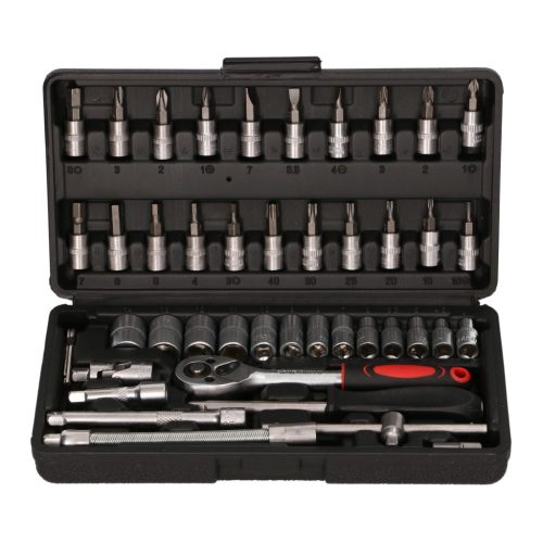 Extralink Powerlink | Tool Set | Socket Wrenches, Case, 46 Pieces