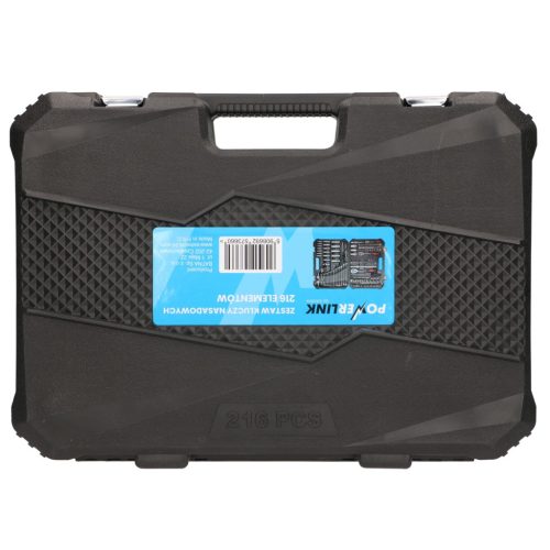 Extralink Powerlink | Tool Set | Socket Wrenches, Case, 216 Pieces