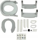 EXTRALINK KIDS WC-szűkítő lépcsővel, gyerekeknek, szürke