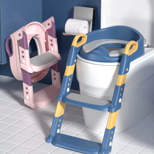 EXTRALINK KIDS WC-Sitz mit Treppe für Kinder, zum Toilettentraining, blau
