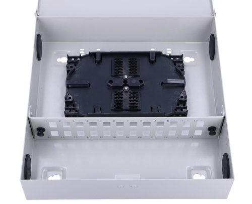 Extralink Fairy, fiber optic distribution box, metal cabinet, 24 cores