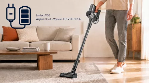 Extralink Home R-706, 2 az 1-ben vezeték nélküli álló porszívó, 150 W