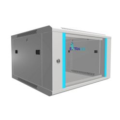   Extralink 6U 600x600 szürke, rackmount szekrény, fali szerelésű