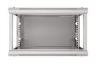 Extralink 6U 600x600 gray, rackmount cabinet, wall-mounted