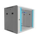 Extralink 9U 600x450 gray, rack cabinet, wall-mounted