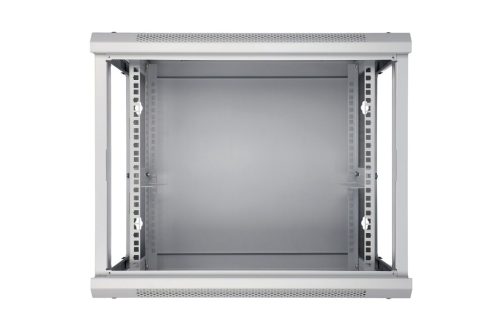 Extralink 9U 600x450 gray, rack cabinet, wall-mounted
