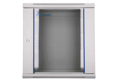 Extralink 12U 600x450 gray, rack cabinet, wall-mounted