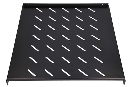 Extralink 1U 500mm fekete, rögzített polc, 19", 502 x 472 mm, 800 mm mélységű szekrényekhez