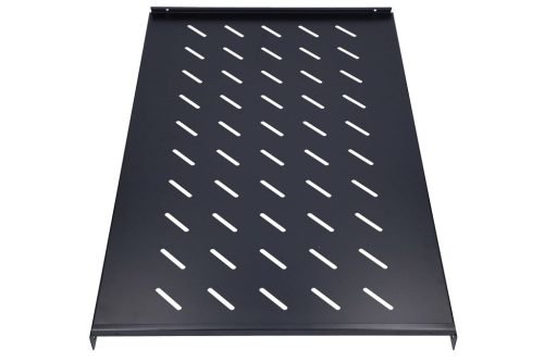 Extralink 1U 750mm fekete, rögzített polc, 19", 752 x 472 mm, 1000 mm mélységű szekrényekhez