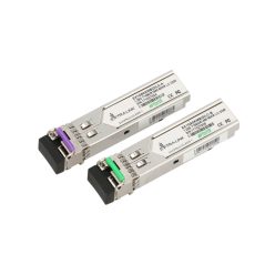   Extralink SFP 1.25g, SFP WDM Modul, 1,25 Gbps, 1490/1550 nm, Einzelmodus, 80 km, LC, DOM, Paar