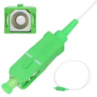 Extralink SC/APC pigtail, single-mode, 900um G.657A, 1.5 meters, easy to pull, white color.