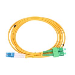   Extralink SC/APC - LC/UPC, patch kábel, egymódusú, duplex, G652D, 3 mm, 2 m