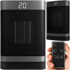 EXTRALINK Column Ceramic Electric Heater, 1500W, with Remote Control, LED Display