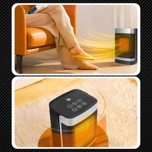 EXTRALINK Column Ceramic Electric Heater, 1500W, with Remote Control, LED Display