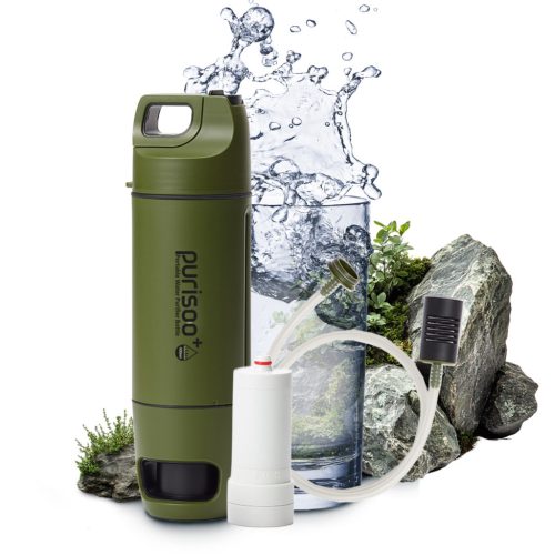 EXTRALINK PURISOO+ palack szűrőrendszerrel és pumpával 400ML UF + ACF szűrő