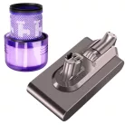 Extralink Dyson V11/V15 SV46/SV47 Click Type csereakkumulátor, 25,2 V, 4000 mAh + HEPA szűrő