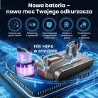 Extralink Dyson V11/V15 SV46/SV47 Click Type csereakkumulátor, 25,2 V, 4000 mAh + HEPA szűrő