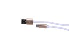 Extralink USB Type-C kábel Android okostelefonokhoz, max. 3A áramerősség, 1 m, fehér