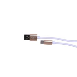  Extralink USB Type-C kábel Android okostelefonokhoz, max. 3A áramerősség, 1 m, fehér