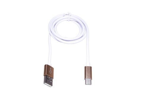 Extralink USB Type-C kábel Android okostelefonokhoz, max. 3A áramerősség, 1 m, fehér