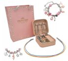 EXTRALINK Schmuckherstellung Set, Armbandherstellung Charms Set 66 Stück + Tasche