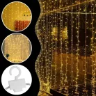 Extralink LED fényfüggöny 300 LED karácsonyi fények, beltéri jégcsap girland 3x3m