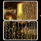 Extralink LED fényfüggöny 300 LED karácsonyi fények, beltéri jégcsap girland 3x3m