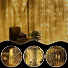 Extralink LED fényfüggöny 300 LED karácsonyi fények, beltéri jégcsap girland 3x3m