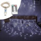 EXTRALINK fényfüggöny 300 LED hideg fényű 3x3 ünnepi karácsonyi girland 5V USB