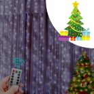 EXTRALINK fényfüggöny 300 LED hideg fényű 3x3 ünnepi karácsonyi girland 5V USB