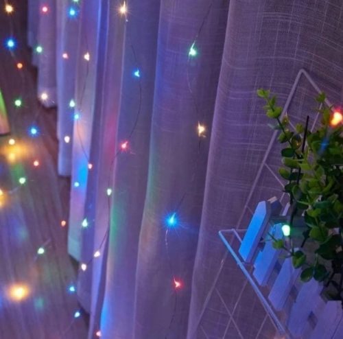 EXTRALINK fényfüggöny 300 LED 3x3 karácsonyi fényfüzér, karácsonyfadísz