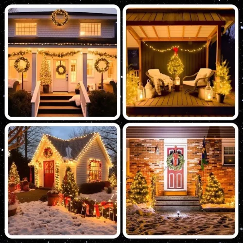 EXTRALINK karácsonyi fényfüzér lámpa 500LED kültéri-beltéri meleg fehér 35M