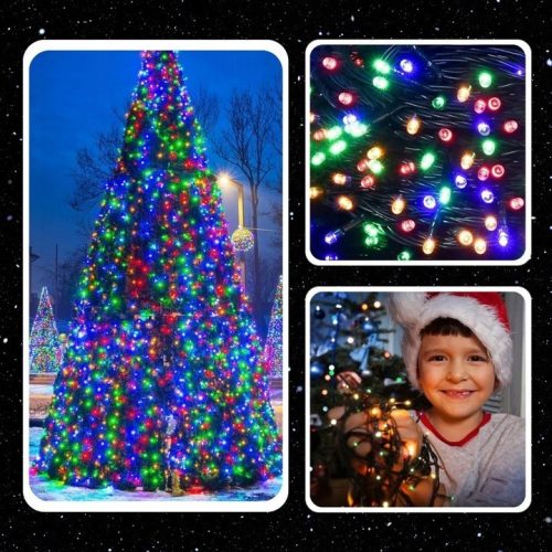 EXTRALINK karácsonyi fényfüzér 500LED kültéri/beltéri hideg fehér 32,7 m