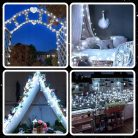 EXTRALINK karácsonyi fényfüzér 300LED kültéri/beltéri hideg fehér 21,7 m