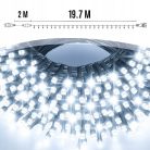 EXTRALINK karácsonyi fényfüzér 300LED kültéri/beltéri hideg fehér 21,7 m