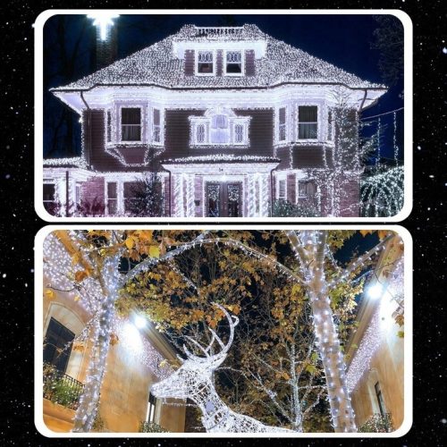 EXTRALINK karácsonyi fényfüzér 300LED kültéri/beltéri hideg fehér 21,7 m