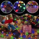 EXTRALINK karácsonyi fényfüzér, ünnepi fények 300 LED beltéri/kültéri multicolor 21,7 m
