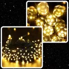 EXTRALINK karácsonyi fényfüzér 100 LED meleg fehér elemes 10,5 m