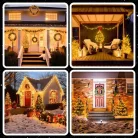 EXTRALINK karácsonyi fényfüzér 100 LED meleg fehér elemes 10,5 m