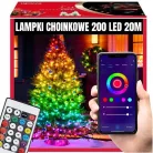 EXTRALINK Christmas light strip 200 LED multicolor festive Smart WiFi remote control 20 m