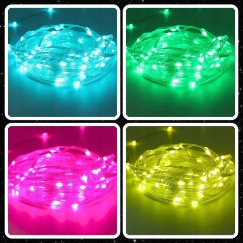 EXTRALINK Christmas light strip 200 LED multicolor festive Smart WiFi remote control 20 m