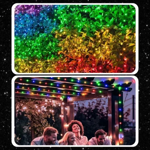 EXTRALINK Christmas light strip 200 LED multicolor festive Smart WiFi remote control 20 m