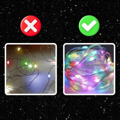 EXTRALINK Christmas light strip 200 LED multicolor festive Smart WiFi remote control 20 m