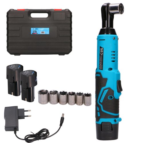 EXTRALINK POWERLINK cordless impact wrench, brushless ratchet key, 2x battery