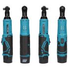 EXTRALINK POWERLINK cordless impact wrench, brushless ratchet key, 2x battery