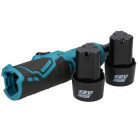 EXTRALINK POWERLINK cordless impact wrench, brushless ratchet key, 2x battery