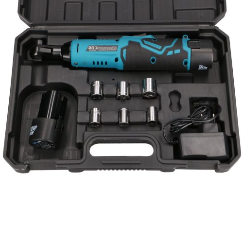 EXTRALINK POWERLINK cordless impact wrench, brushless ratchet key, 2x battery