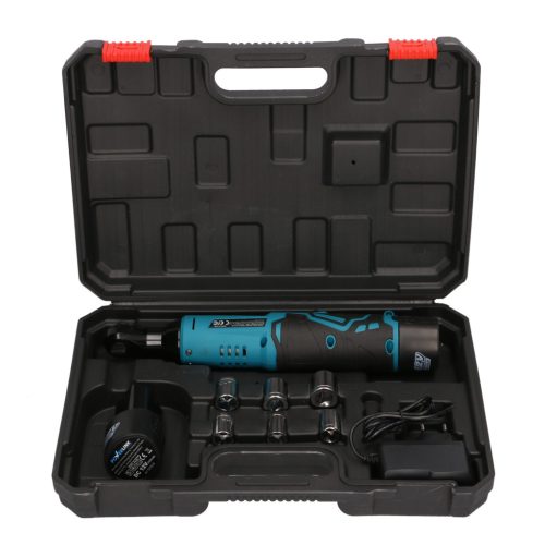 EXTRALINK POWERLINK cordless impact wrench, brushless ratchet key, 2x battery